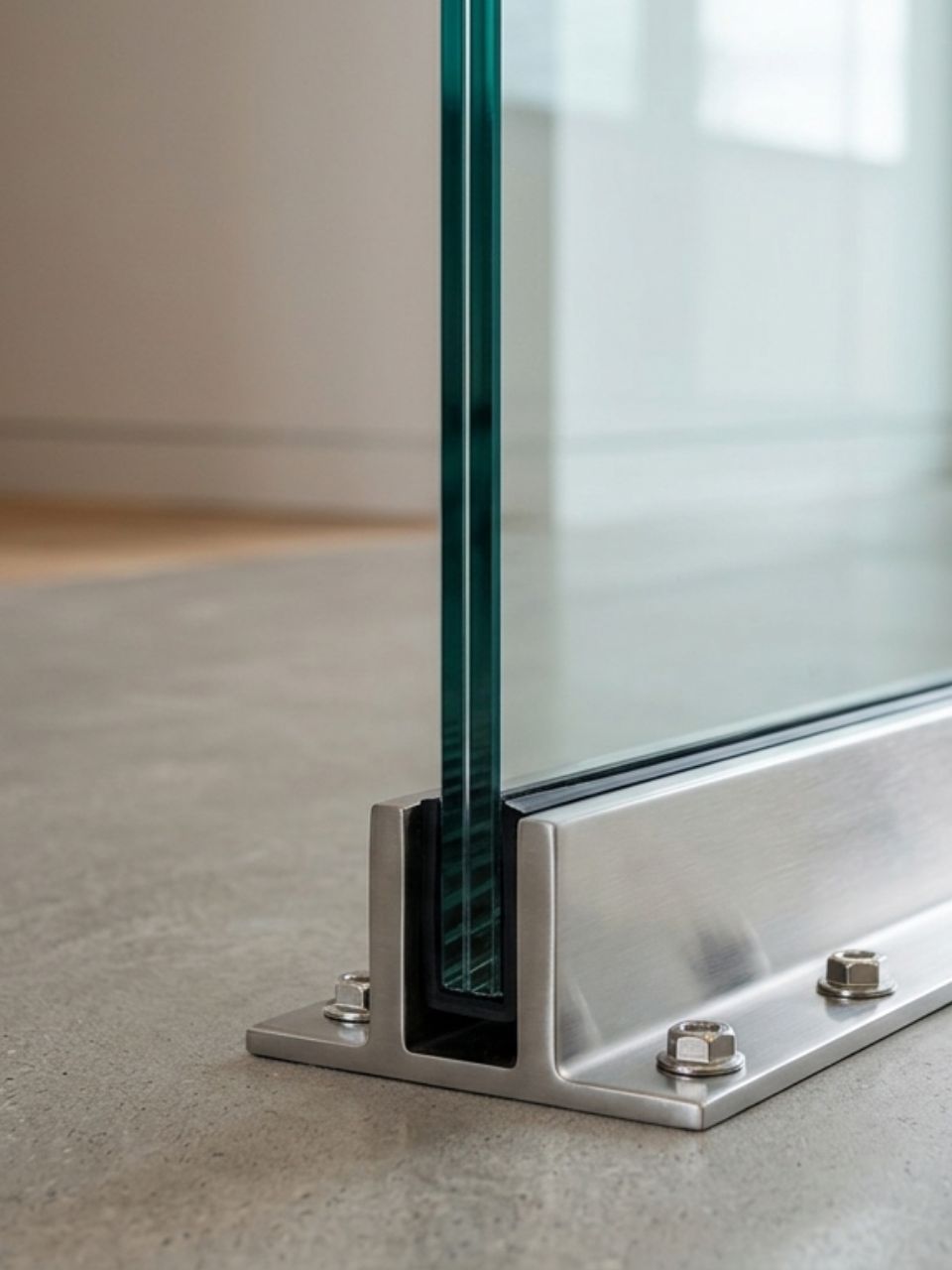 Glass Handrails Stuart Installation Detail Service