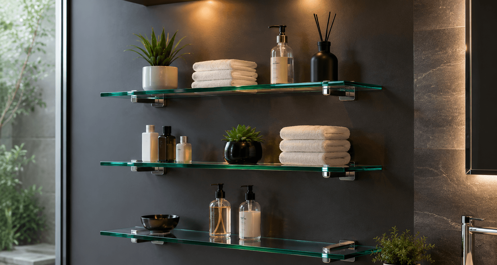 Glass Shelving Stuart Installation Detail Service