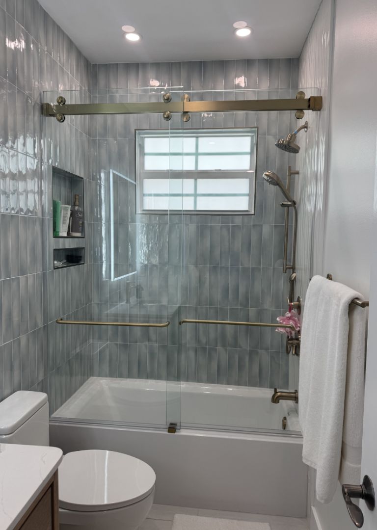 Frameless Shower Doors Stuart Installation Detail
